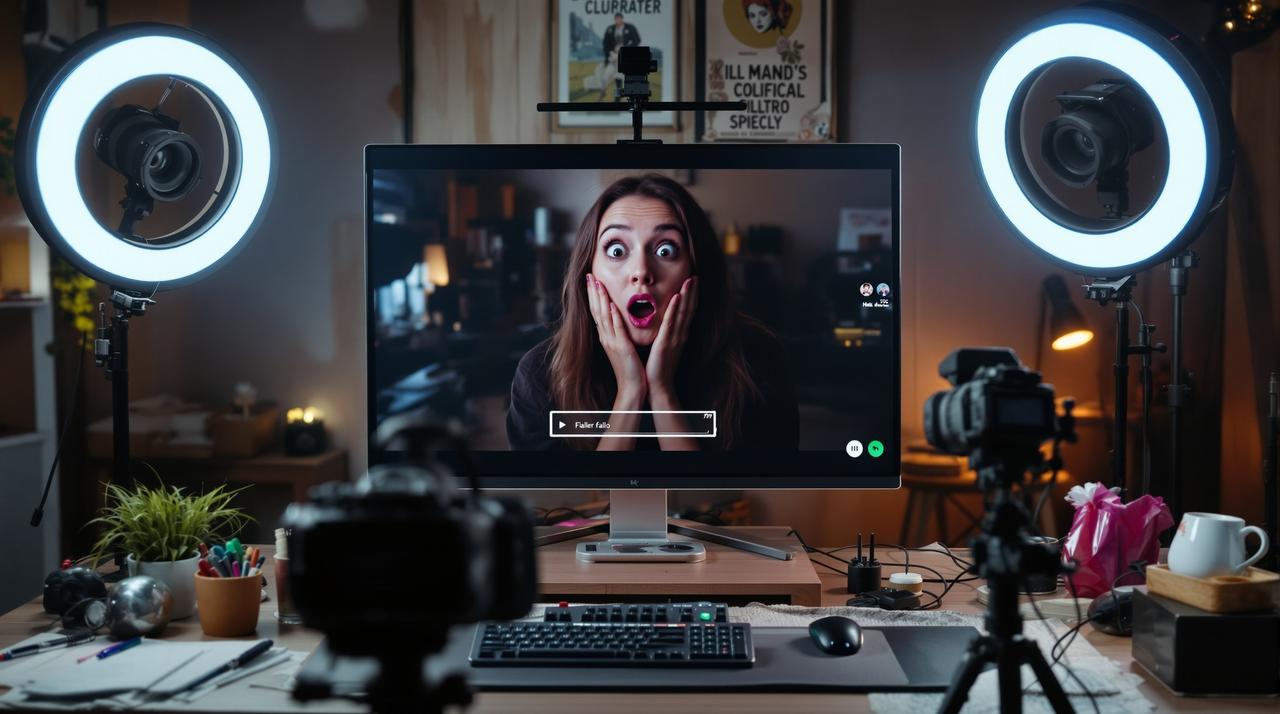 今日大瓜 - 网红直播翻车现场，滤镜失效暴露真实面容